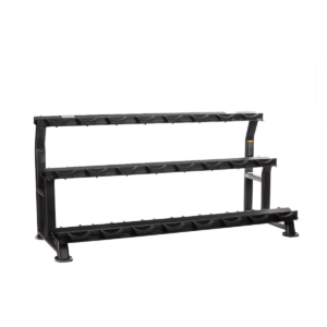 MYO Strength 12 Pair 3 Tier Dumbbell Rack with Stirrups