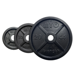 MYO Strength Olympic cast iron plate range