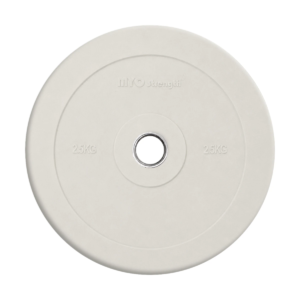MYO Strength 2.5kg coloured Olympic bumper plate in white