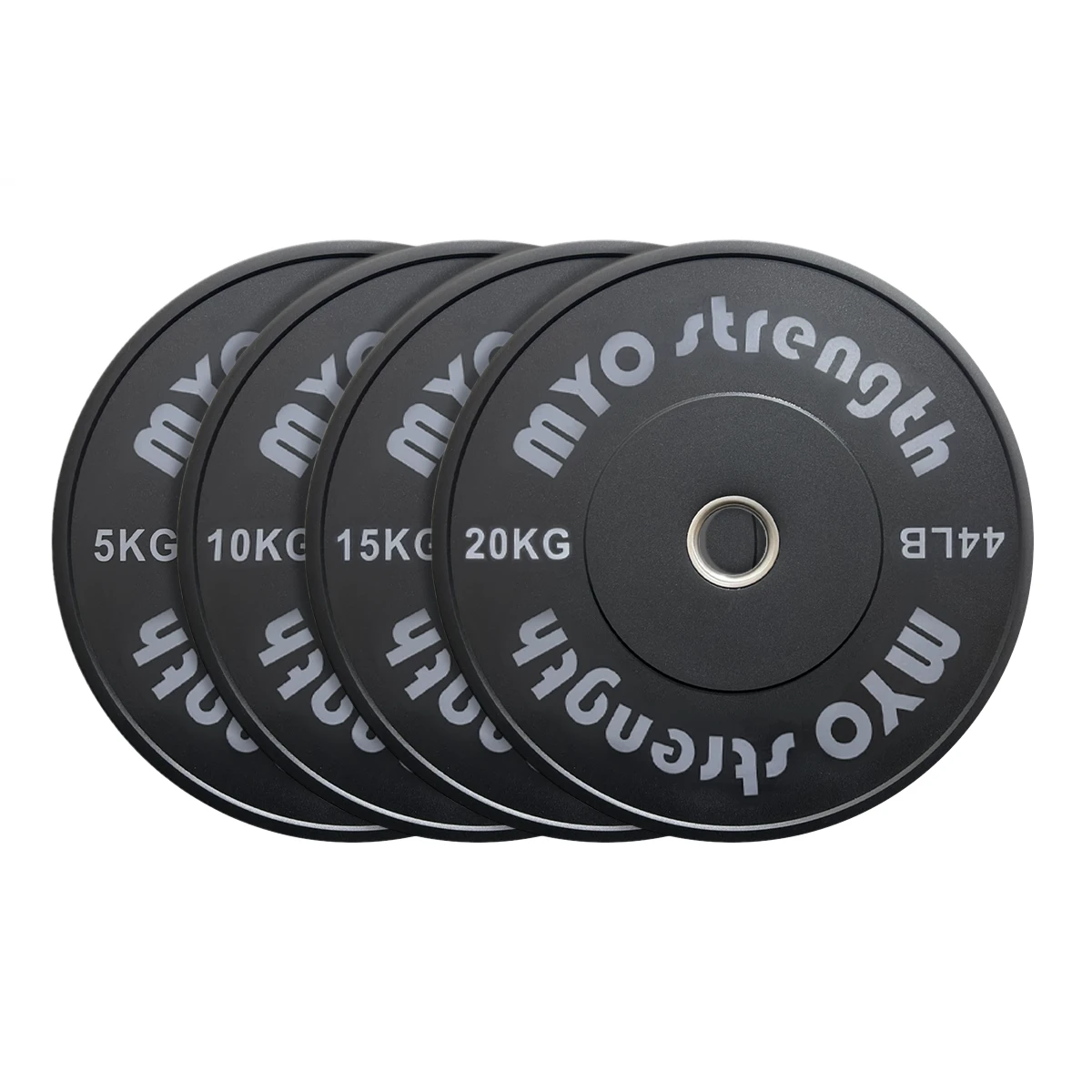 MYO Strength Olympic rubber bumper plate range