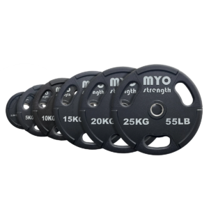 MYO Strength Olympic urethane plate range