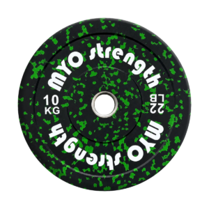 MYO Strength 10kg speckled Olympic bumper plate