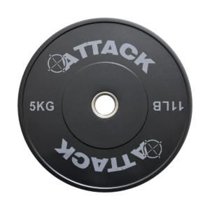 Attack Fitness 5kg Olympic solid rubber bumper plate