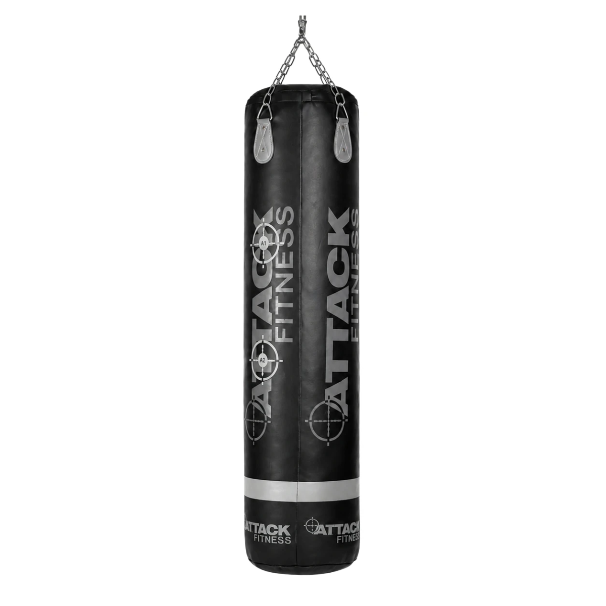 Attack Fitness Heavy Duty Leather Punch Bag with Target Zones
