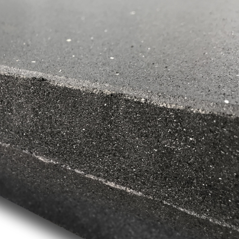MYO Strength Rubber Black Tile - 1000mm x 1000mm x 40mm