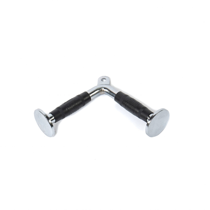 MYO Strength Cable Attachment - Angled Press Down Bar with End Plates - PU Grips