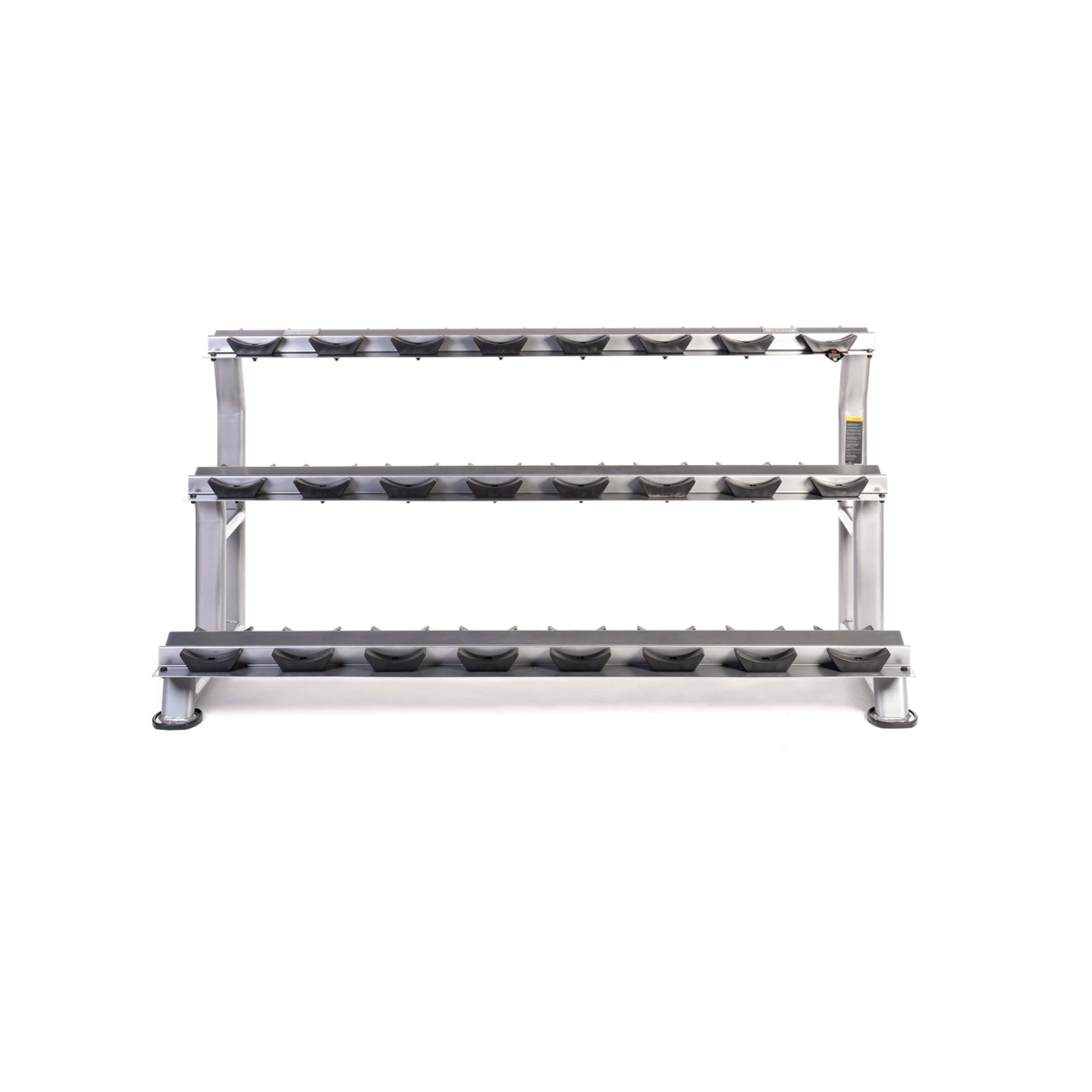 MYO strength Dumbbell Rack - 10 Pair 3 Tier with Stirrups