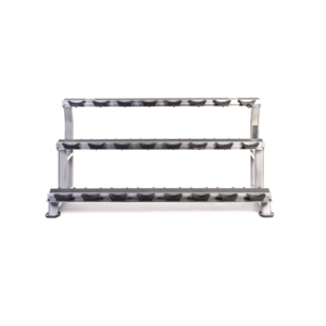 MYO strength Dumbbell Rack - 10 Pair 3 Tier with Stirrups
