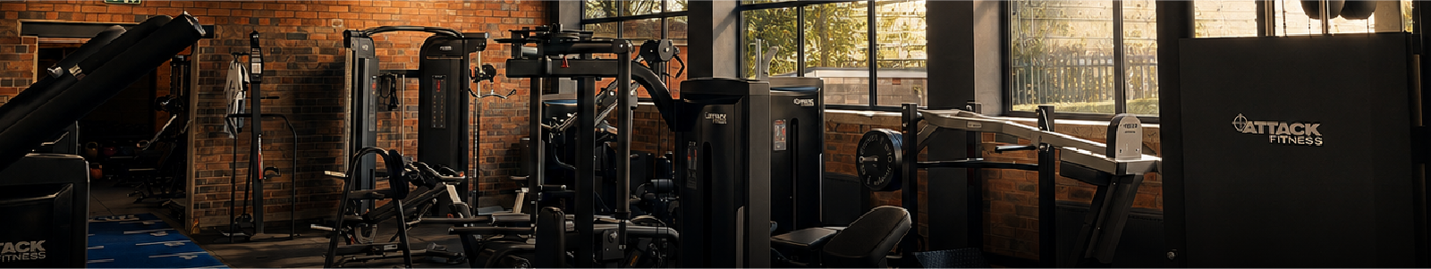 Attack Fitness Showroom Equipment Staffs Fitness showroom filled with Attack Fitness cardio and strength equipment