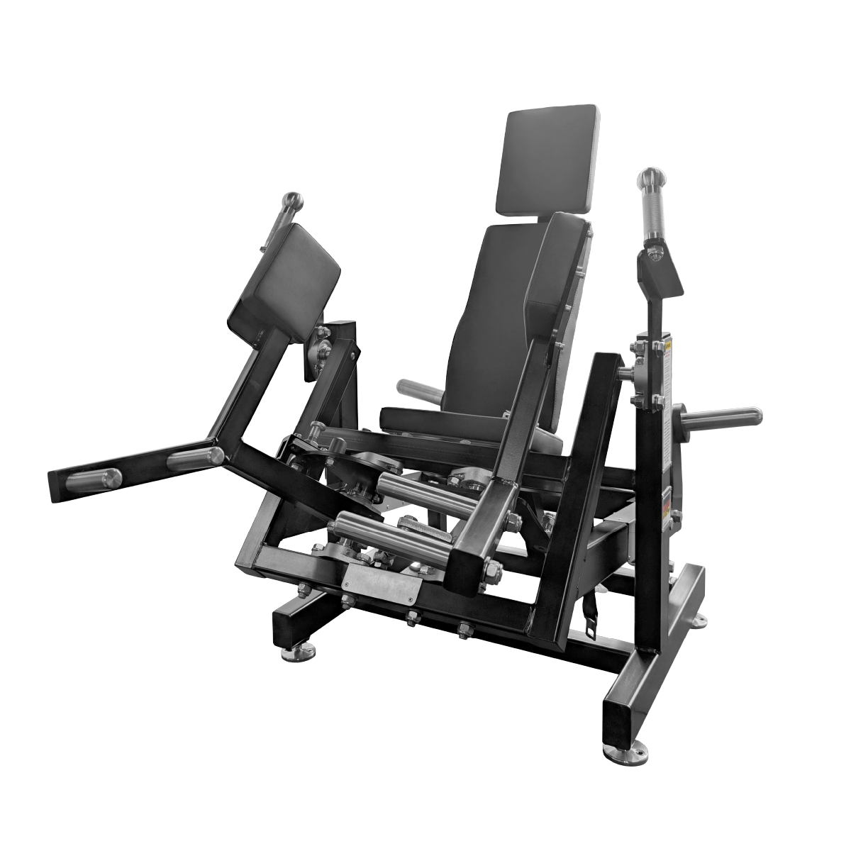 The Gluteator angled left view showing the full lower body training machine