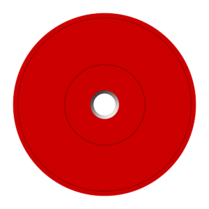 Coloured Bumper Plate (Red)