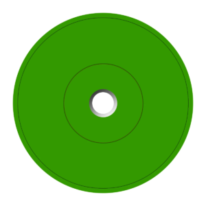 Coloured Bumper Plate (Green)