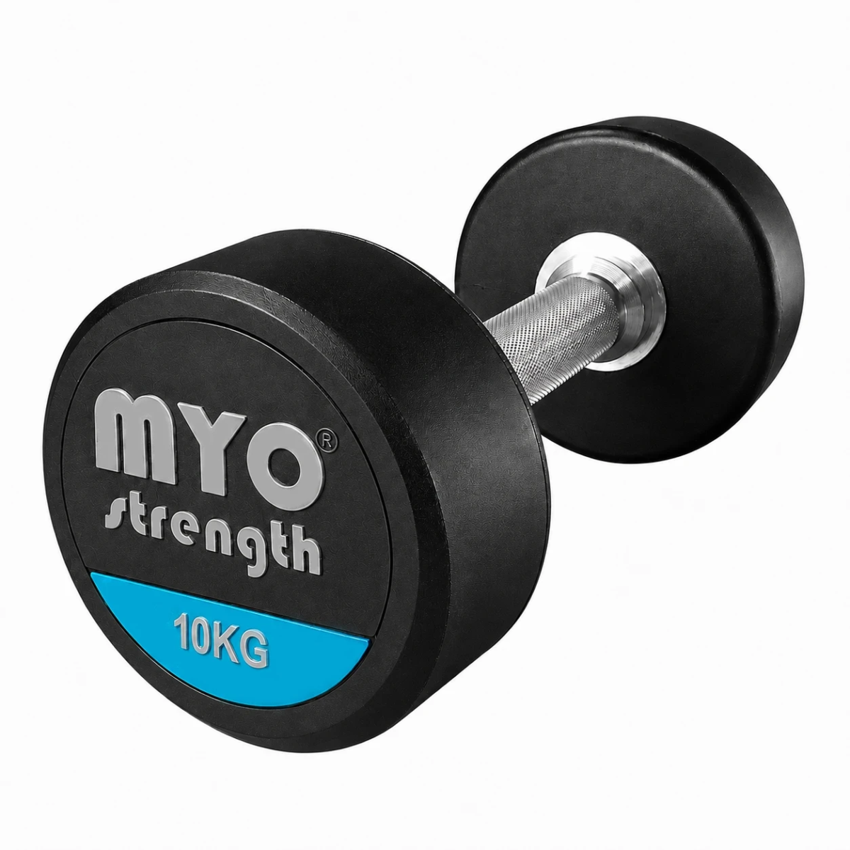 MYO 10KG dumbbell with blue endcap