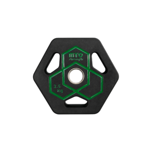 MYO Strength Studio Disc 2.5kg black and green hero front