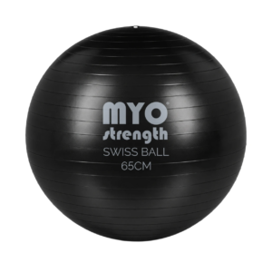 MYO Strength Swiss Ball 65cm black exercise ball