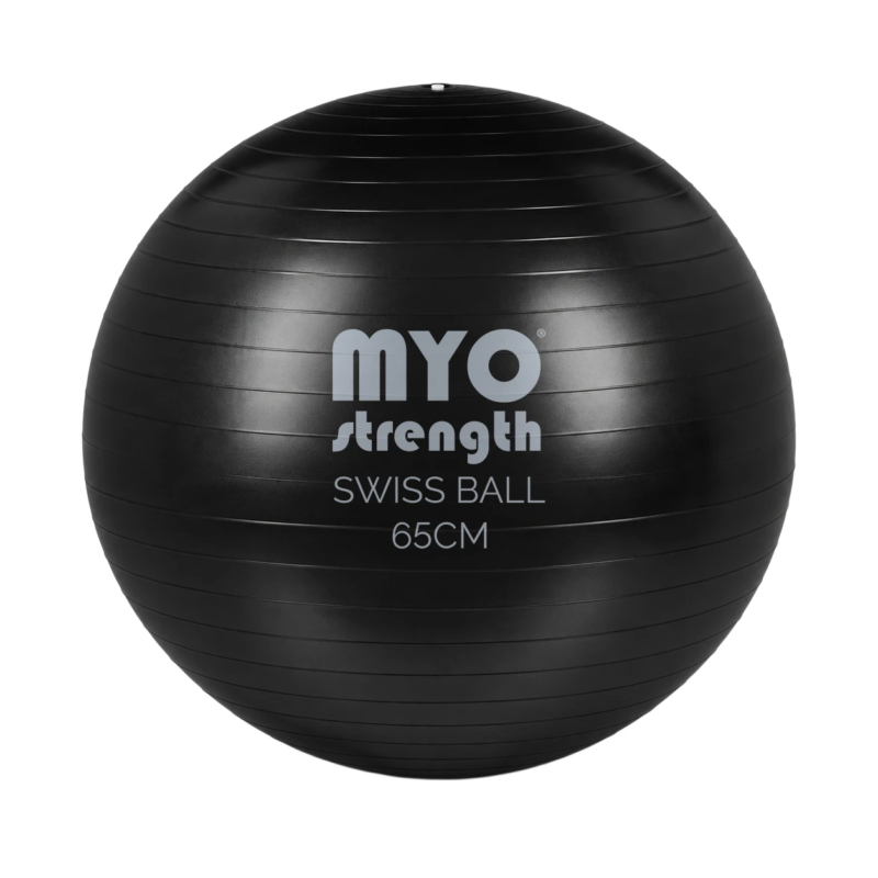 MYO Strength Swiss Ball 65cm black exercise ball